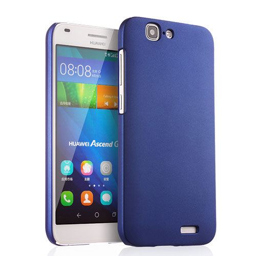 Hard Rigid Plastic Matte Finish Cover for Huawei Ascend G7 Blue