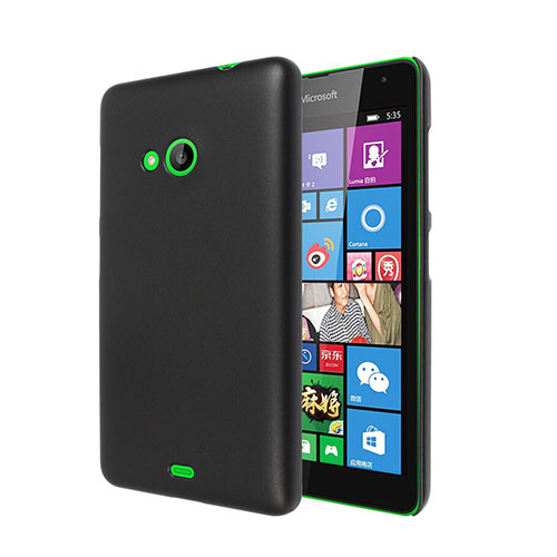 Hard Rigid Plastic Matte Finish Cover for Microsoft Lumia 535 Black