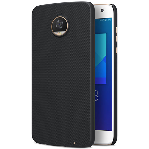 Hard Rigid Plastic Matte Finish Cover for Motorola Moto Z2 Play Black