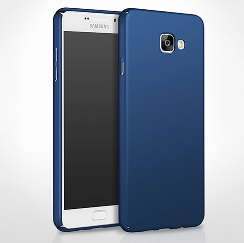 Hard Rigid Plastic Matte Finish Cover for Samsung Galaxy A8 (2016) A8100 A810F Blue