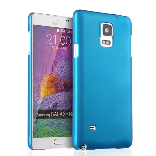 Hard Rigid Plastic Matte Finish Cover for Samsung Galaxy Note 4 Duos N9100 Dual SIM Sky Blue