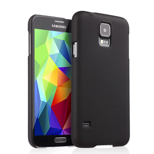 Hard Rigid Plastic Matte Finish Cover for Samsung Galaxy S5 G900F G903F Black