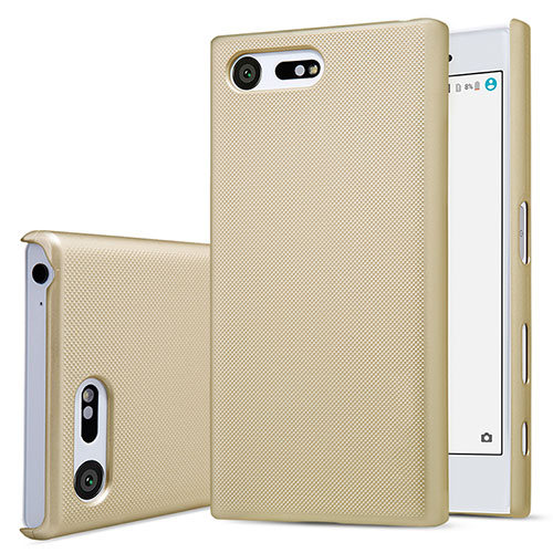 Hard Rigid Plastic Matte Finish Cover for Sony Xperia X Compact Gold