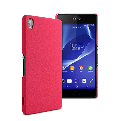 Hard Rigid Plastic Matte Finish Cover for Sony Xperia Z2 Hot Pink