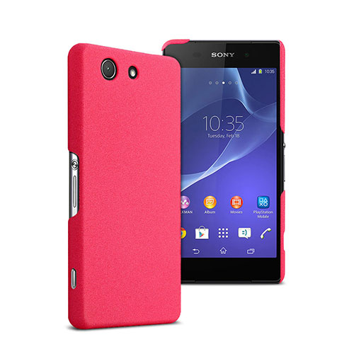 Hard Rigid Plastic Matte Finish Cover for Sony Xperia Z3 Compact Hot Pink