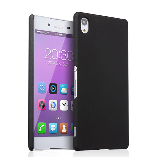 Hard Rigid Plastic Matte Finish Cover for Sony Xperia Z3+ Plus Black