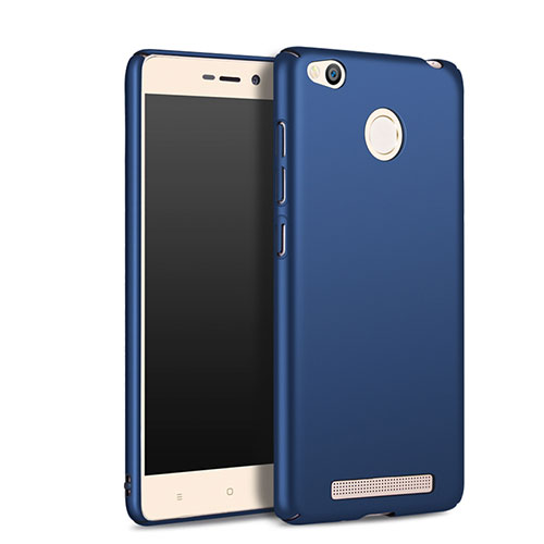Hard Rigid Plastic Matte Finish Cover for Xiaomi Redmi 3 High Edition Blue
