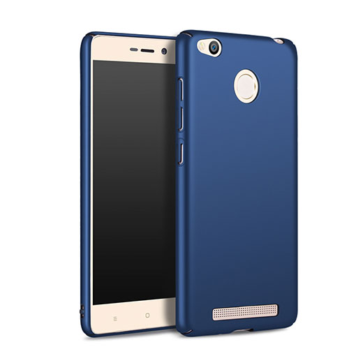 Hard Rigid Plastic Matte Finish Cover for Xiaomi Redmi 3S Blue