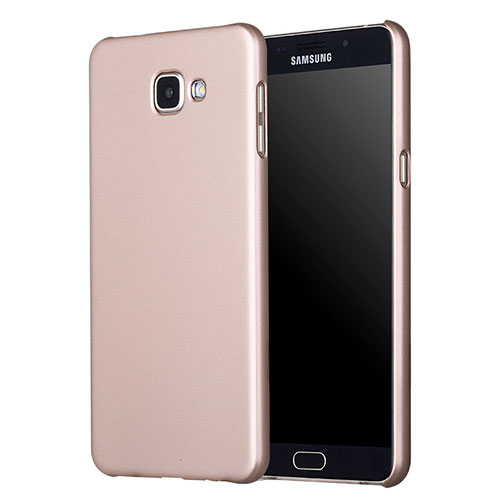 Hard Rigid Plastic Matte Finish Cover M01 for Samsung Galaxy A7 (2017) A720F Gold