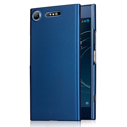 Hard Rigid Plastic Matte Finish Cover M01 for Sony Xperia XZ1 Blue
