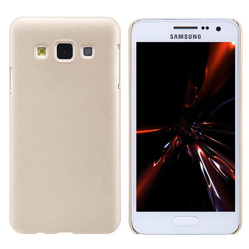 Hard Rigid Plastic Matte Finish Cover M02 for Samsung Galaxy A3 Duos SM-A300F Gold