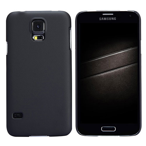 Hard Rigid Plastic Matte Finish Cover M02 for Samsung Galaxy S5 Duos Plus Black