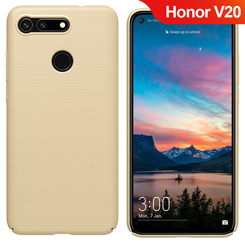 Hard Rigid Plastic Matte Finish Cover M05 for Huawei Honor View 20 Gold