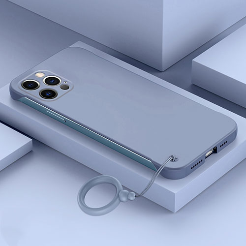 Hard Rigid Plastic Matte Finish Frameless Case Back Cover for Apple iPhone 13 Pro Max Lavender Gray