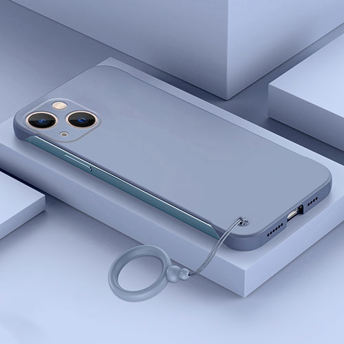 Hard Rigid Plastic Matte Finish Frameless Case Back Cover for Apple iPhone 14 Plus Lavender Gray