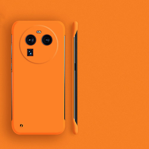Hard Rigid Plastic Matte Finish Frameless Case Back Cover for Oppo Find X6 Pro 5G Orange