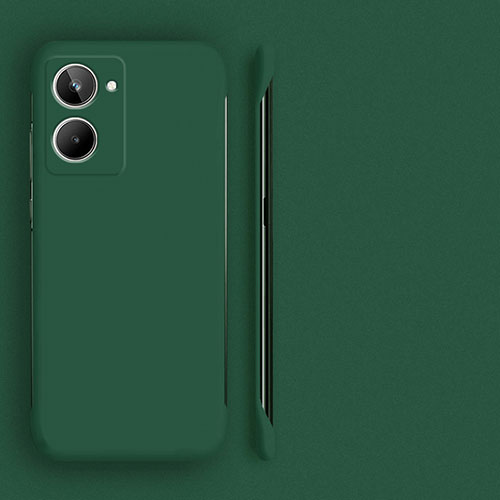 Hard Rigid Plastic Matte Finish Frameless Case Back Cover for Realme 10 Pro 5G Midnight Green