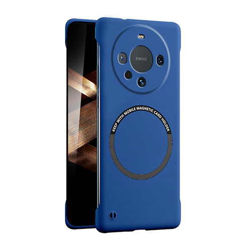 Hard Rigid Plastic Matte Finish Frameless Case Back Cover with Mag-Safe Magnetic for Huawei Mate 60 Pro Blue