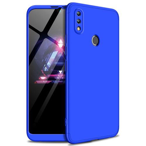 Hard Rigid Plastic Matte Finish Front and Back Cover Case 360 Degrees for Huawei Enjoy Max Blue