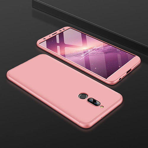 Hard Rigid Plastic Matte Finish Front and Back Cover Case 360 Degrees for Huawei G10 Rose Gold