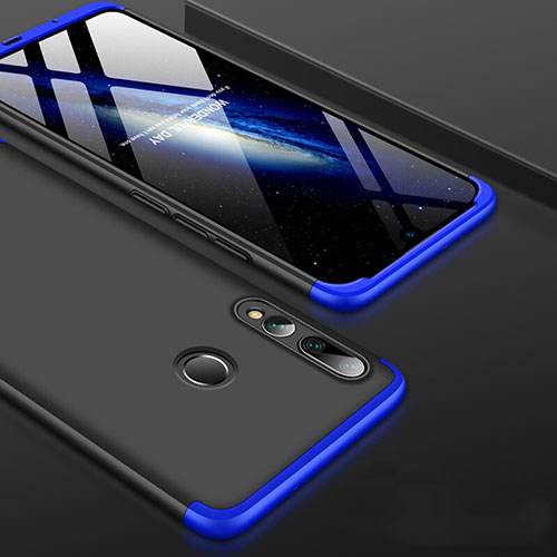 Hard Rigid Plastic Matte Finish Front and Back Cover Case 360 Degrees for Huawei Honor 20 Lite Blue and Black