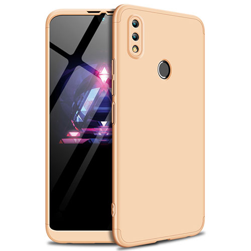 Hard Rigid Plastic Matte Finish Front and Back Cover Case 360 Degrees for Huawei Honor 8X Max Gold