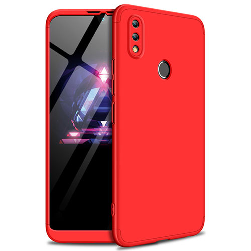 Hard Rigid Plastic Matte Finish Front and Back Cover Case 360 Degrees for Huawei Honor 8X Max Red