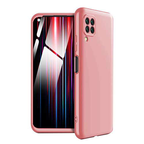 Hard Rigid Plastic Matte Finish Front and Back Cover Case 360 Degrees for Huawei Nova 7i Pink