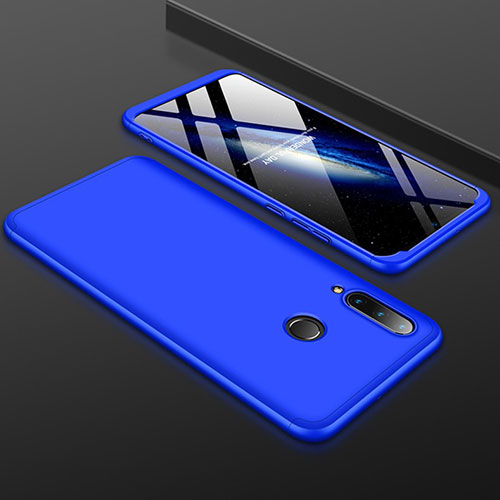 Hard Rigid Plastic Matte Finish Front and Back Cover Case 360 Degrees for Huawei P30 Lite Blue