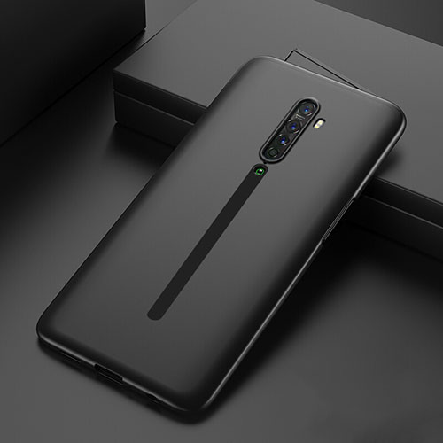 Hard Rigid Plastic Matte Finish Front and Back Cover Case 360 Degrees for Oppo Reno2 Black