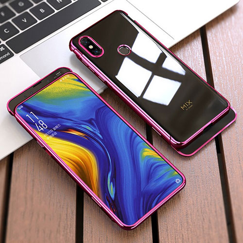 Hard Rigid Plastic Matte Finish Front and Back Cover Case 360 Degrees for Xiaomi Mi Mix 3 Red