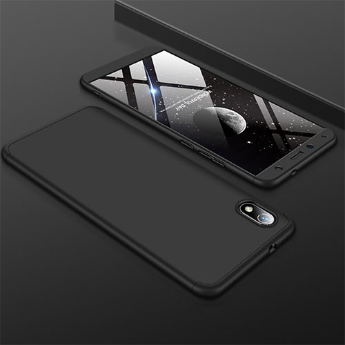 Hard Rigid Plastic Matte Finish Front and Back Cover Case 360 Degrees for Xiaomi Redmi 7A Black