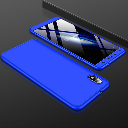 Hard Rigid Plastic Matte Finish Front and Back Cover Case 360 Degrees for Xiaomi Redmi 7A Blue