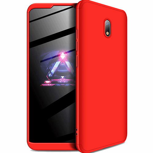 Hard Rigid Plastic Matte Finish Front and Back Cover Case 360 Degrees for Xiaomi Redmi 8A Red