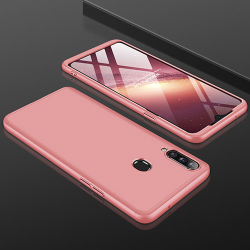 Hard Rigid Plastic Matte Finish Front and Back Cover Case 360 Degrees M01 for Samsung Galaxy A20s Rose Gold