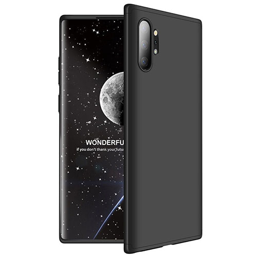 Hard Rigid Plastic Matte Finish Front and Back Cover Case 360 Degrees M01 for Samsung Galaxy Note 10 Plus 5G Black