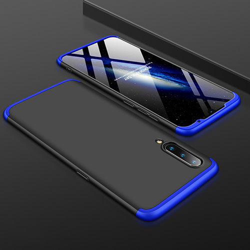 Hard Rigid Plastic Matte Finish Front and Back Cover Case 360 Degrees M01 for Xiaomi Mi 9 Pro 5G Blue and Black