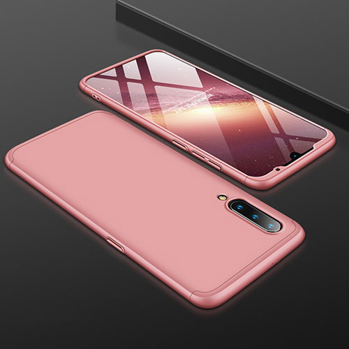 Hard Rigid Plastic Matte Finish Front and Back Cover Case 360 Degrees M01 for Xiaomi Mi 9 SE Rose Gold