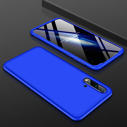 Hard Rigid Plastic Matte Finish Front and Back Cover Case 360 Degrees P01 for Huawei Nova 5 Pro Blue