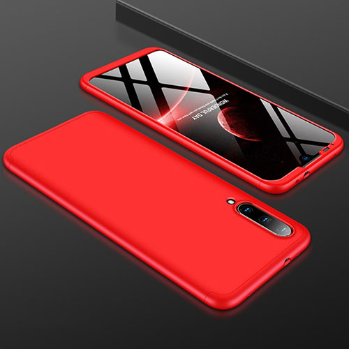 Hard Rigid Plastic Matte Finish Front and Back Cover Case 360 Degrees P01 for Xiaomi Mi A3 Red