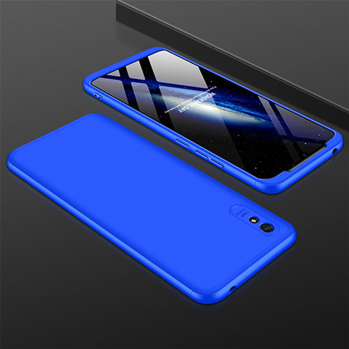 Hard Rigid Plastic Matte Finish Front and Back Cover Case 360 Degrees P03 for Xiaomi Redmi 9AT Blue