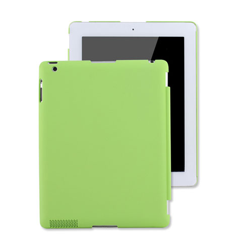 Hard Rigid Plastic Matte Finish Snap On Case for Apple iPad 2 Green