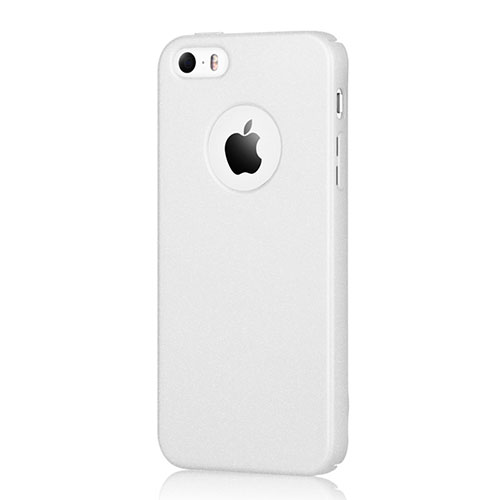 Hard Rigid Plastic Matte Finish Snap On Case for Apple iPhone 5S White