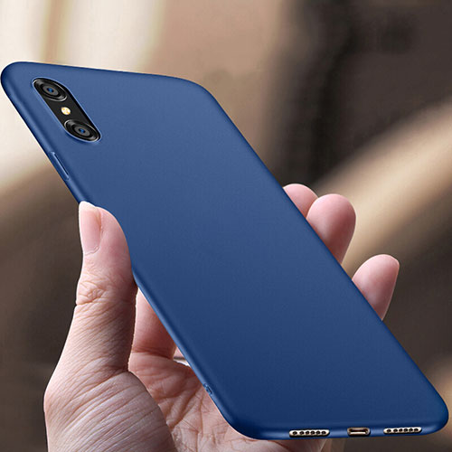 Hard Rigid Plastic Matte Finish Snap On Case for Apple iPhone Xs Max Blue