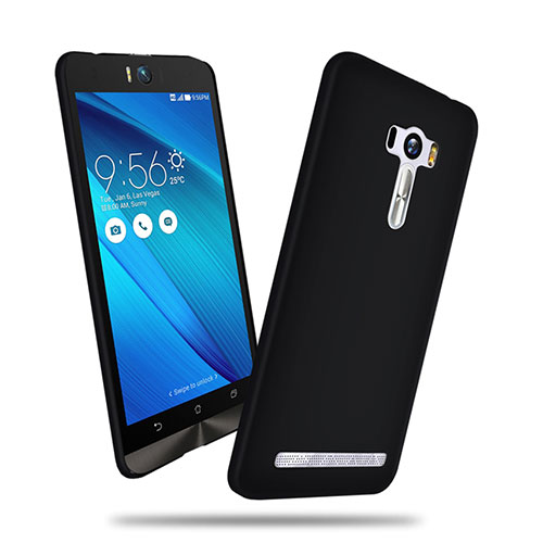 Hard Rigid Plastic Matte Finish Snap On Case for Asus Zenfone Selfie ZD551KL Black