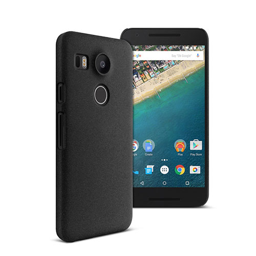 Hard Rigid Plastic Matte Finish Snap On Case for Google Nexus 5X Black