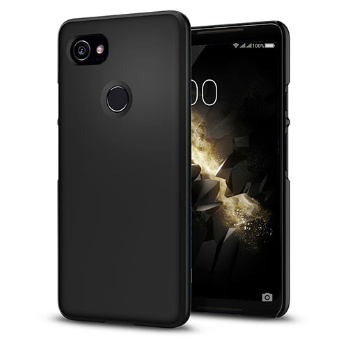 Hard Rigid Plastic Matte Finish Snap On Case for Google Pixel 2 XL Black