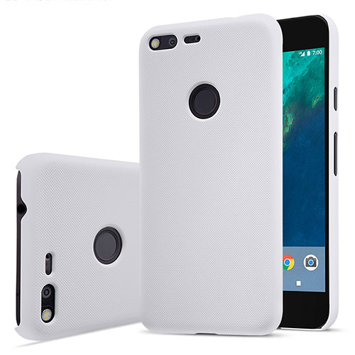 Hard Rigid Plastic Matte Finish Snap On Case for Google Pixel XL White