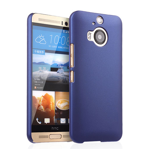 Hard Rigid Plastic Matte Finish Snap On Case for HTC One M9 Plus Blue