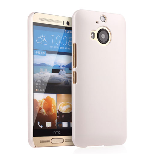 Hard Rigid Plastic Matte Finish Snap On Case for HTC One M9 Plus White